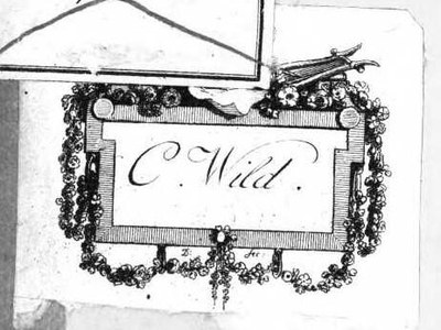 Exlibris Christian Gottlob Wild (?)   