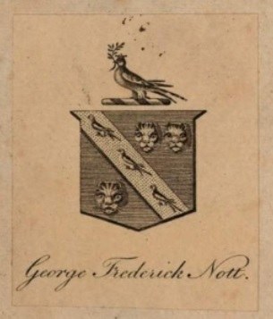 Exlibris George Frederick Nott 