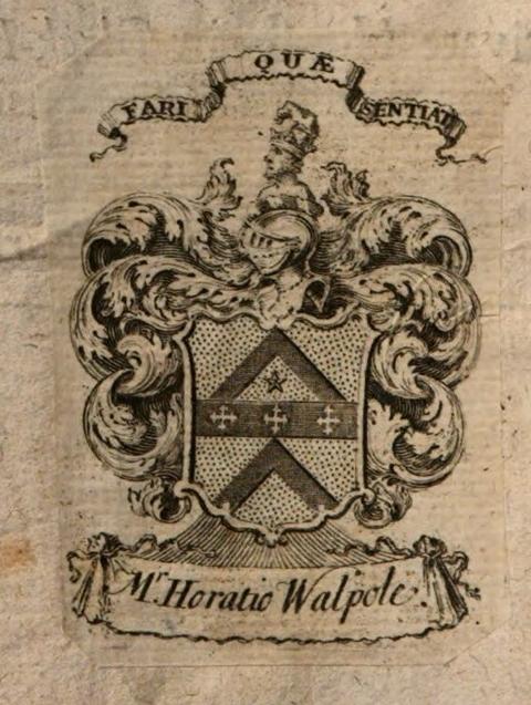 Exlibris Horace Walpole