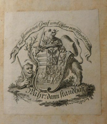 Exlibris Jacob Friedemann Graf von Werthern
