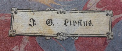 Exlibris Johann Gottfried Lipsius
