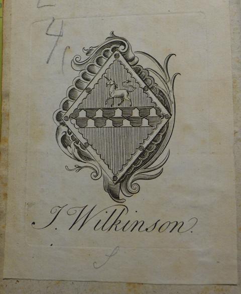 Exlibris (John Wilkinson?)
