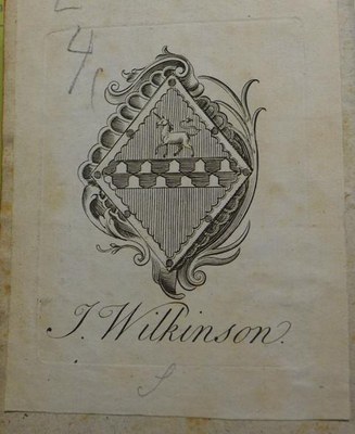 Exlibris (John Wilkinson?)