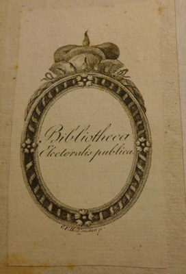 Exlibris Sächsische Kurfürstliche Bibliothek (Dresden)