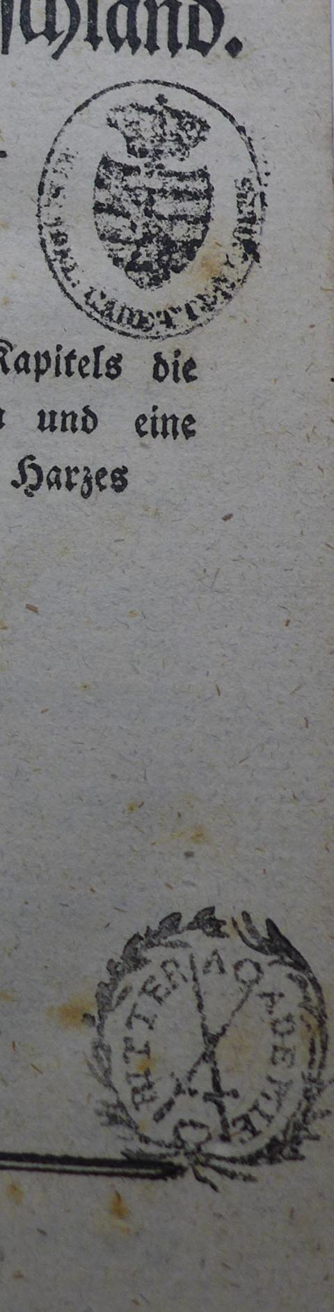 Stempel (Ritterakademie Liegnitz?)