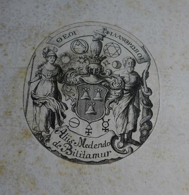unbekanntes Exlibris Freimauersymbole