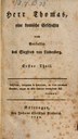 Titelblatt Tieck-Exemplar