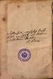 Vorsatzblatt verso