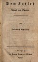 Titelblatt Tieck-Exemplar
