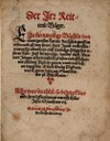 Titelblatt Tieck-Exemplar