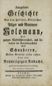 Titelblatt Beispiel-Exemplar
