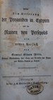 Titelblatt Tieck-Exemplar