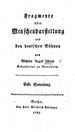 Titelblatt Tieck-Exemplar