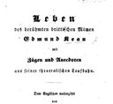 Titelblatt Tieck-Exemplar
