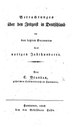 Titelblatt Tieck-Exemplar