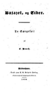 Titelblatt Tieck-Exemplar