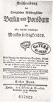 Titelblatt Tieck-Exemplar