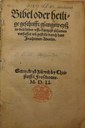 Titelblatt Tieck-Exemplar