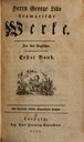 Titelblatt Tieck-Exemplar