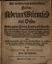 Titelblatt Tieck-Exemplar