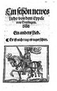 Titelblatt Tieck-Exemplar