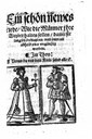 Titelblatt Tieck-Exemplar