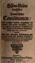 Titelblatt Tieck-Exemplar