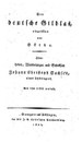 Titelblatt Tieck-Exemplar