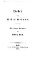 Titelblatt Tieck-Exemplar
