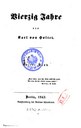 Titelblatt Tieck-Exemplar