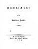 Titelblatt Tieck-Exemplar