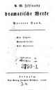 Titelblatt Tieck-Exemplar