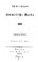 Titelblatt Tieck-Exemplar