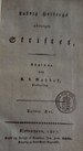 Titelblatt Tieck-Exemplar