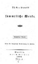 Titelblatt Tieck-Exemplar