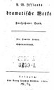 Titelblatt Tieck-Exemplar