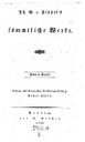 Titelblatt Tieck-Exemplar