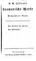 Titelblatt Tieck-Exemplar