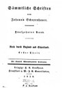 Titelblatt Tieck-Exemplar