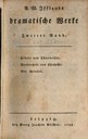 Titelblatt Tieck-Exemplar