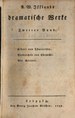 Titelblatt Tieck-Exemplar