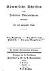 Titelblatt Tieck-Exemplar