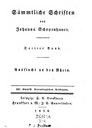 Titelblatt Tieck-Exemplar