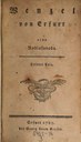 Titelblatt Tieck-Exemplar