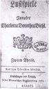 Titelblatt Tieck-Exemplar