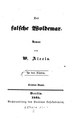 Titelblatt Tieck-Exemplar