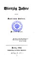 Titelblatt Tieck-Exemplar
