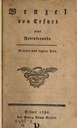 Titelblatt Tieck-Exemplar