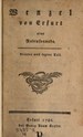 Titelblatt Tieck-Exemplar