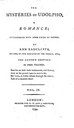 Titelblatt Tieck-Exemplar